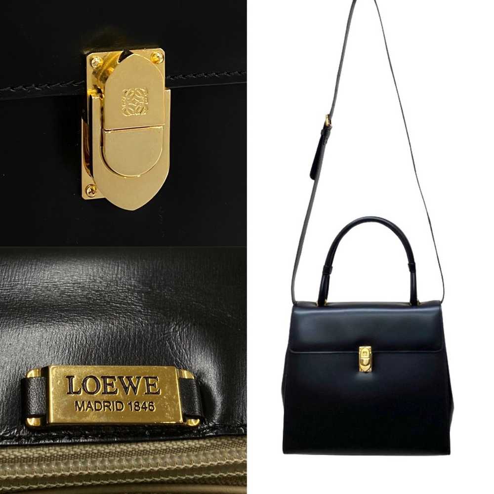 Loewe LOEWE Anagram Logo Metal Fittings Calf Leat… - image 4