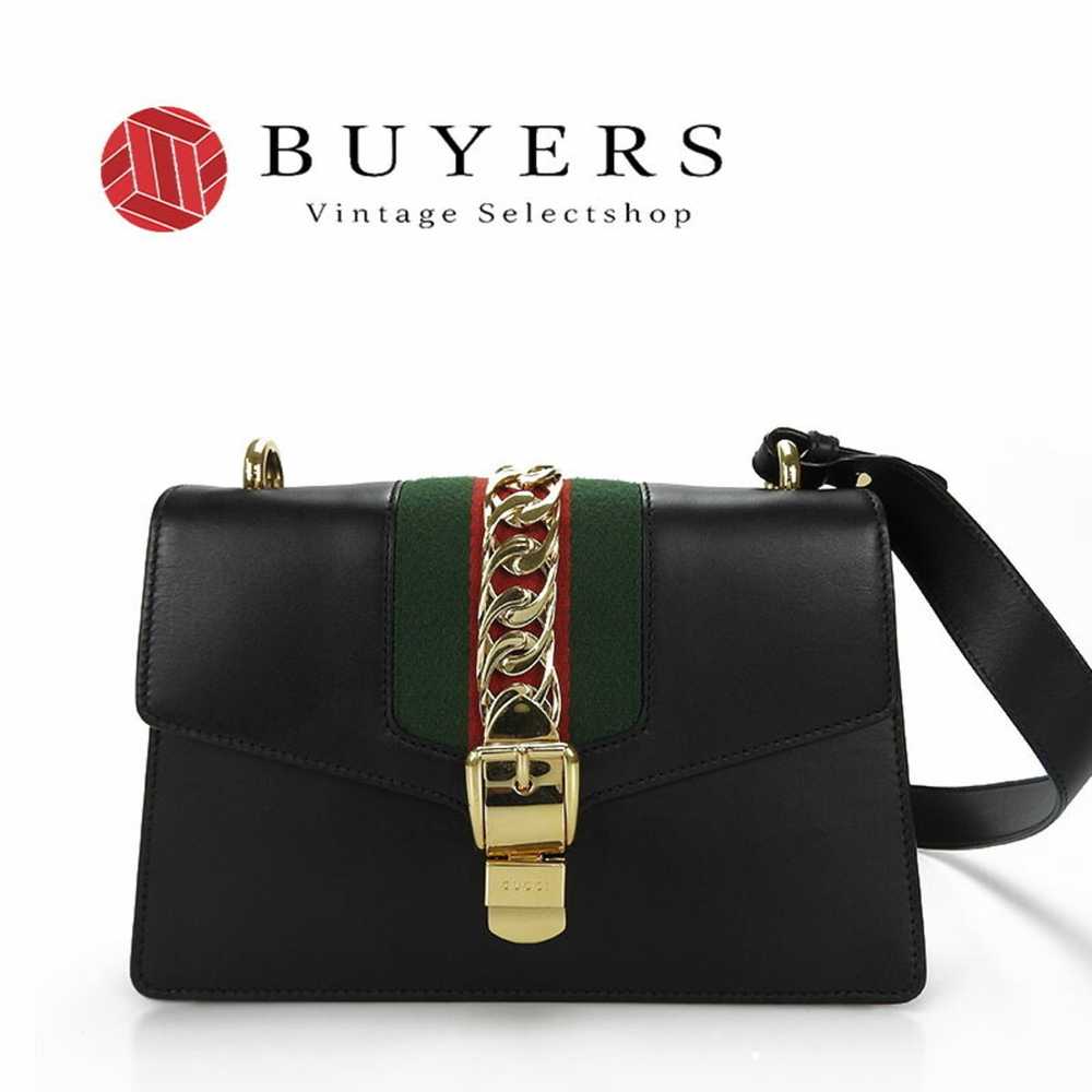 Gucci Gucci Sylvie Small Shoulder Bag Webline Lea… - image 2