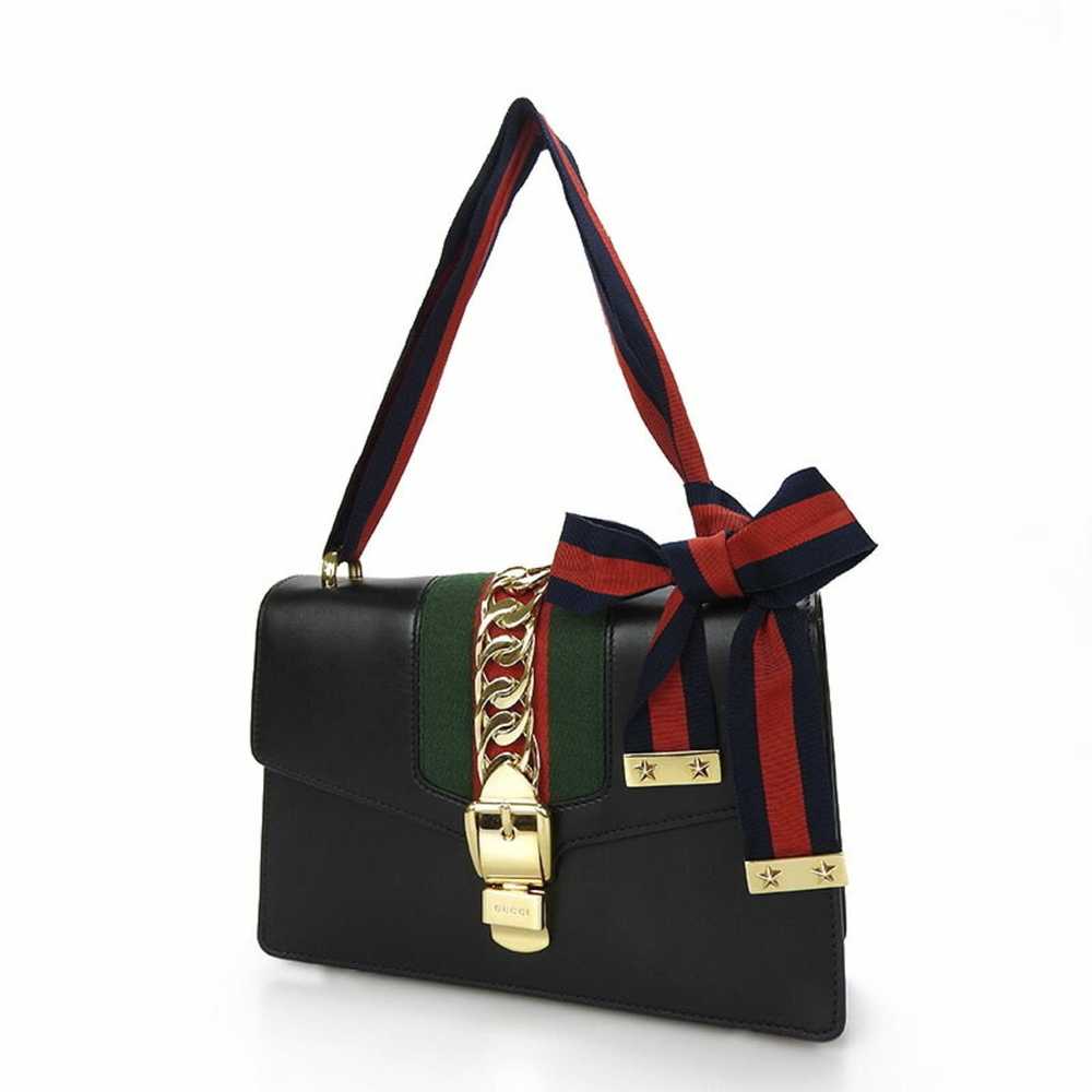 Gucci Gucci Sylvie Small Shoulder Bag Webline Lea… - image 4