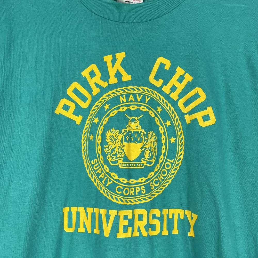 Other UK 90s Pork Chop University Navy Supply Cor… - image 2