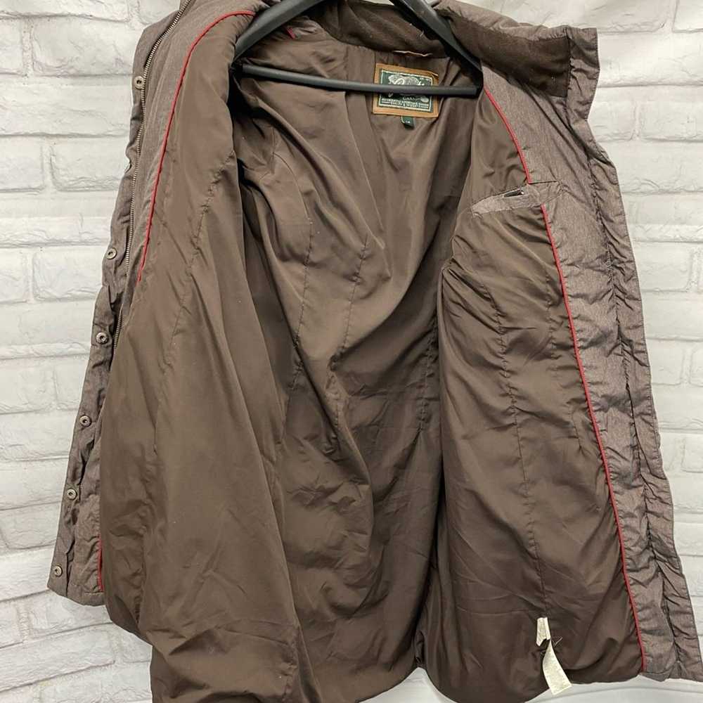 Roots Roots Down Parka Puffer Coat Large Brown - image 10