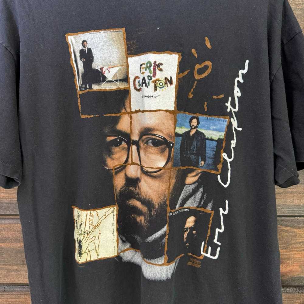 Vintage 1992 Eric Clapton Behind The Sun Tour T-S… - image 3