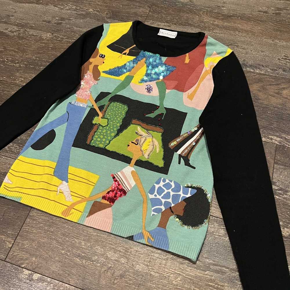 Japanese Brand × Vintage Y2K Pullover Sweater Kni… - image 2