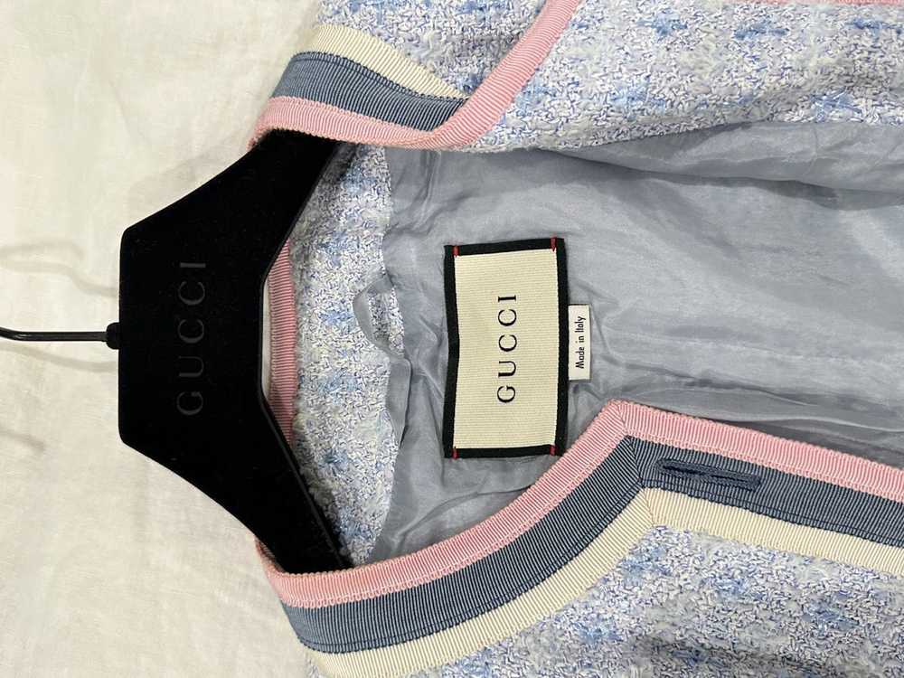 Gucci Gucci Tweed Jacket in Light Blue - image 3
