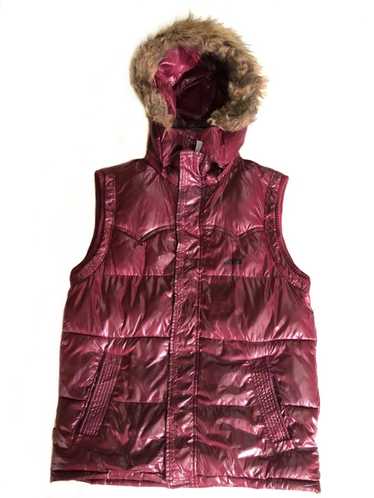 Levi's Levi’s Puffer Hooded Fur Sleeve less Jacket - image 1