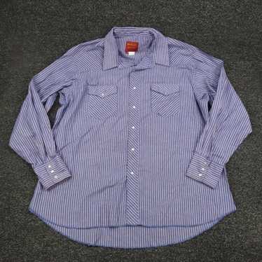 Vintage Rustler Shirt Adult 2XL XXL Blue & Red St… - image 1