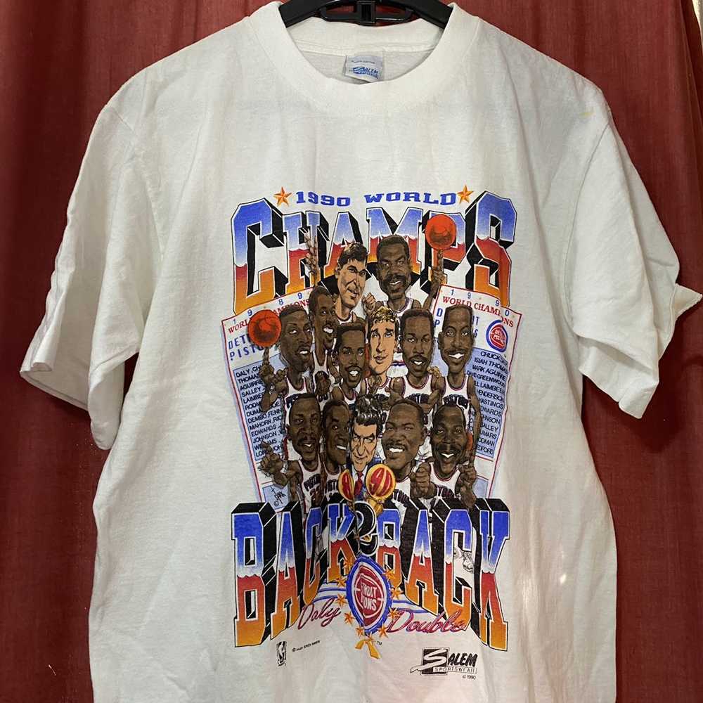 NBA × Salem Sportswear × Vintage 1990s Detroit Pi… - image 2