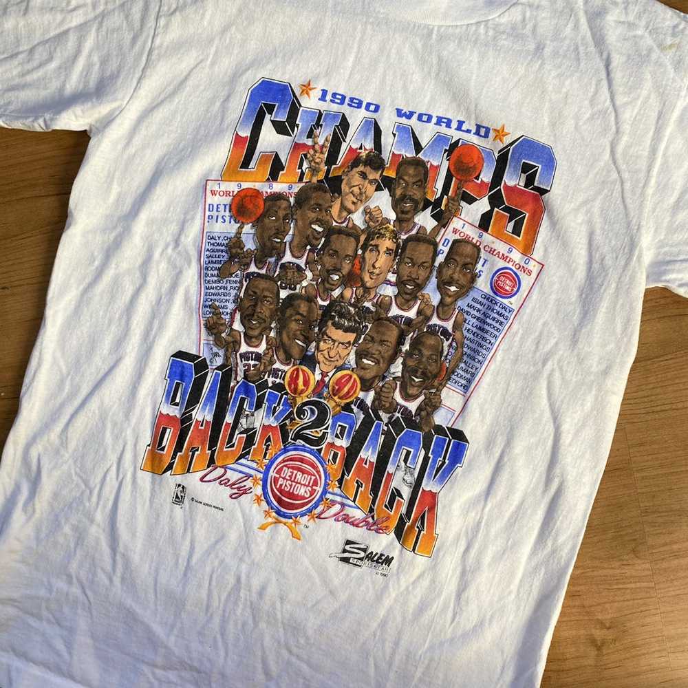 NBA × Salem Sportswear × Vintage 1990s Detroit Pi… - image 3