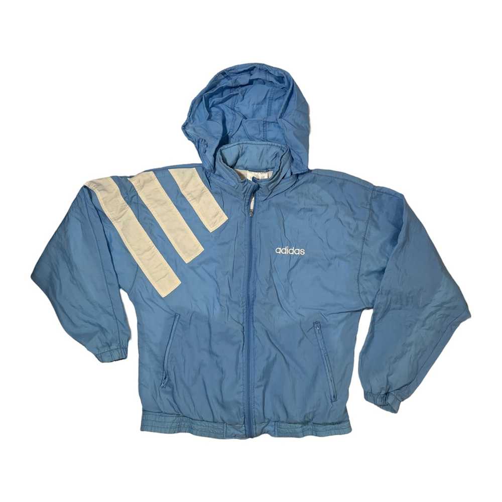 Adidas × Vintage 90s Adidas Baby Blue Jacket - image 1
