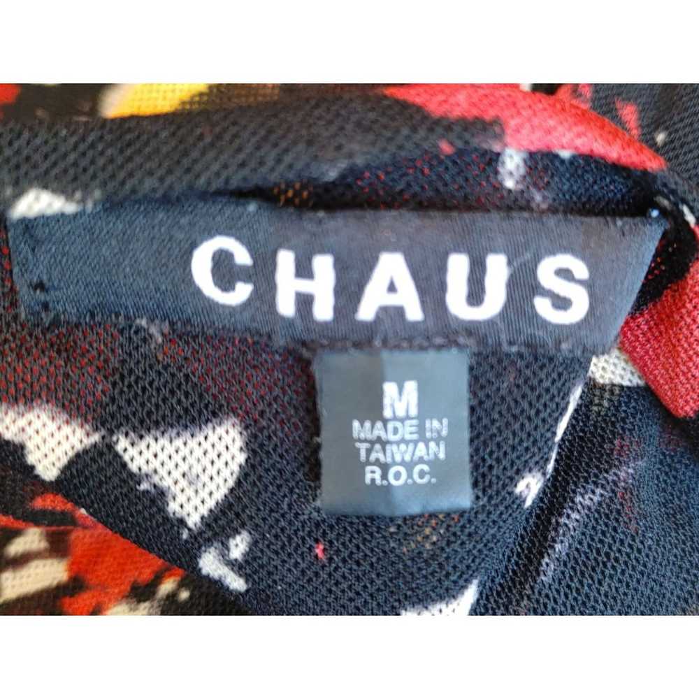 Other CHAUS Womens M Black Multi Floral 3/4 Sleev… - image 3