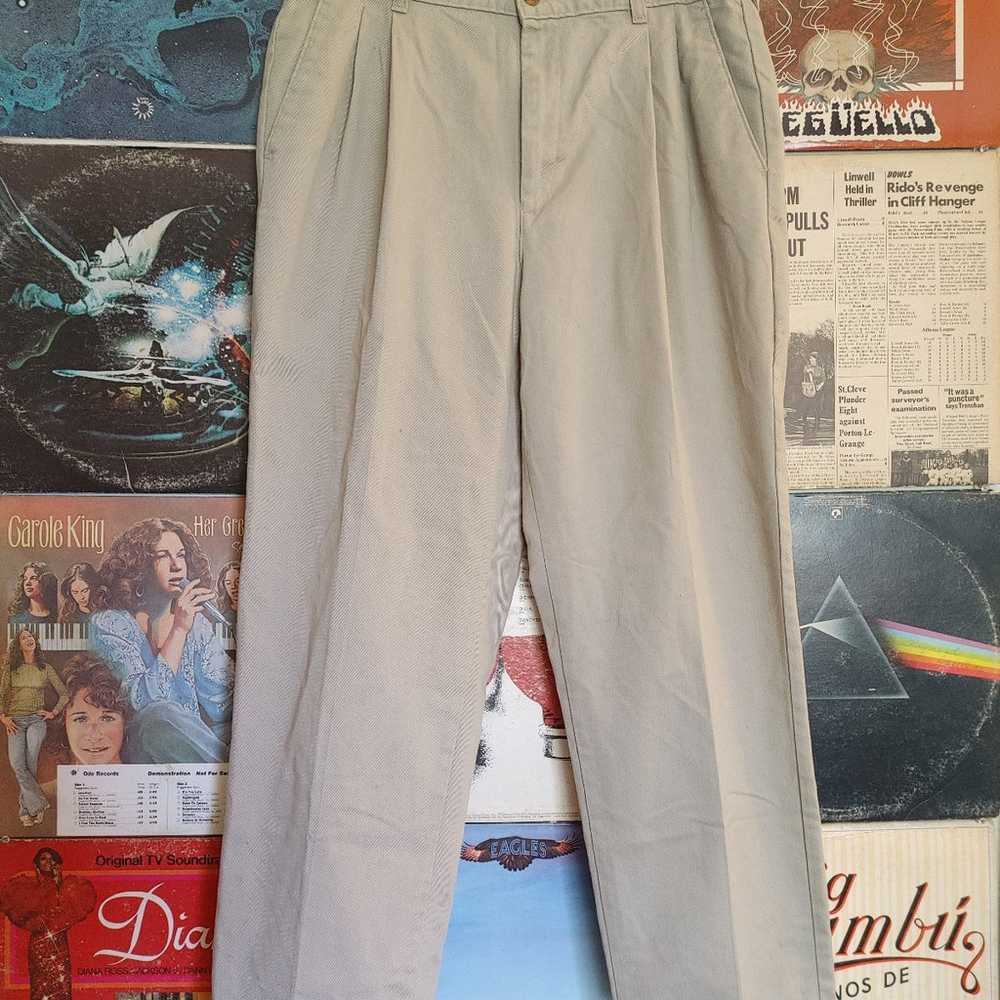 Vintage Farah pleated khaki pants - image 1