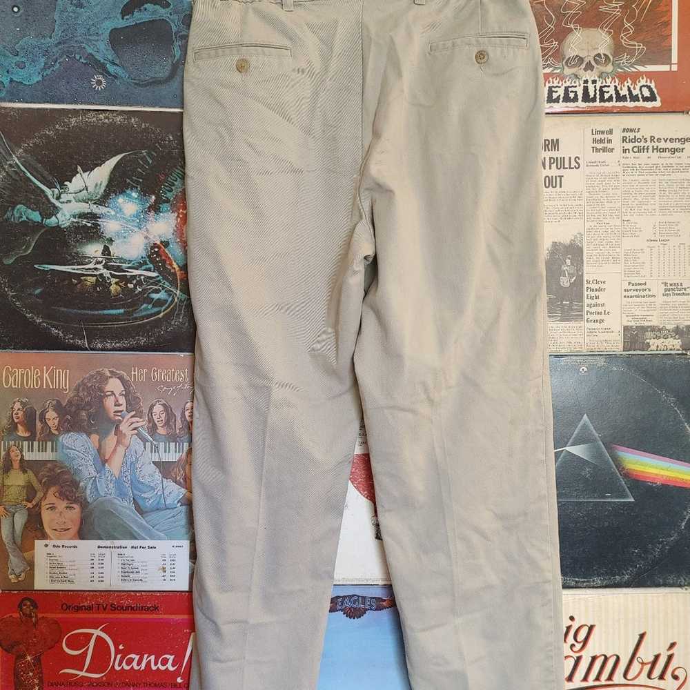 Vintage Farah pleated khaki pants - image 2