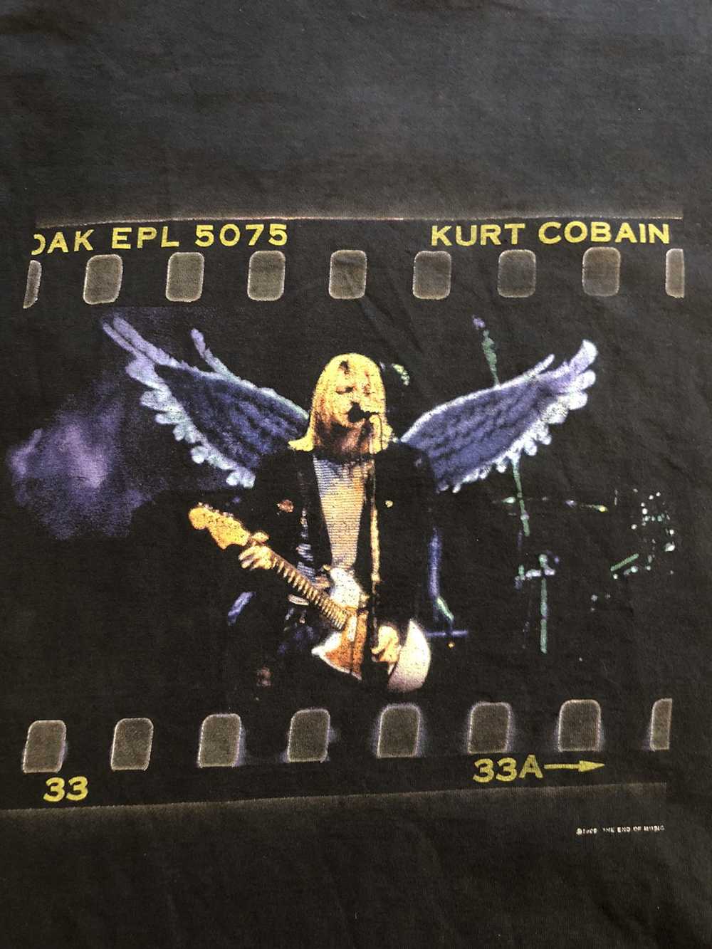 Band Tees × Vintage 1999 Kurt Cobain photo shirt - image 2
