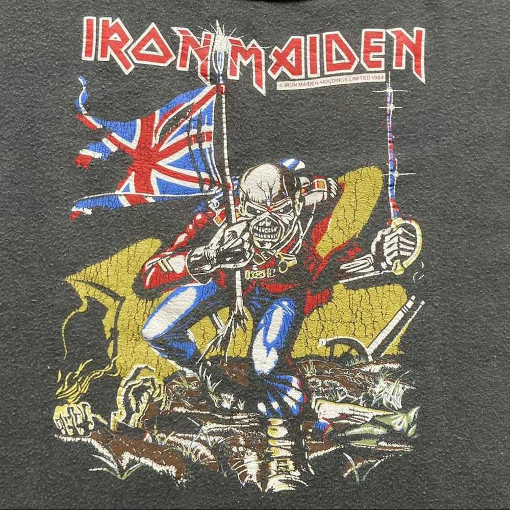 Band Tees × Iron Maiden × Vintage Vintage 1984 Ir… - image 2