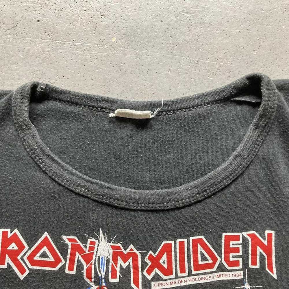 Band Tees × Iron Maiden × Vintage Vintage 1984 Ir… - image 4