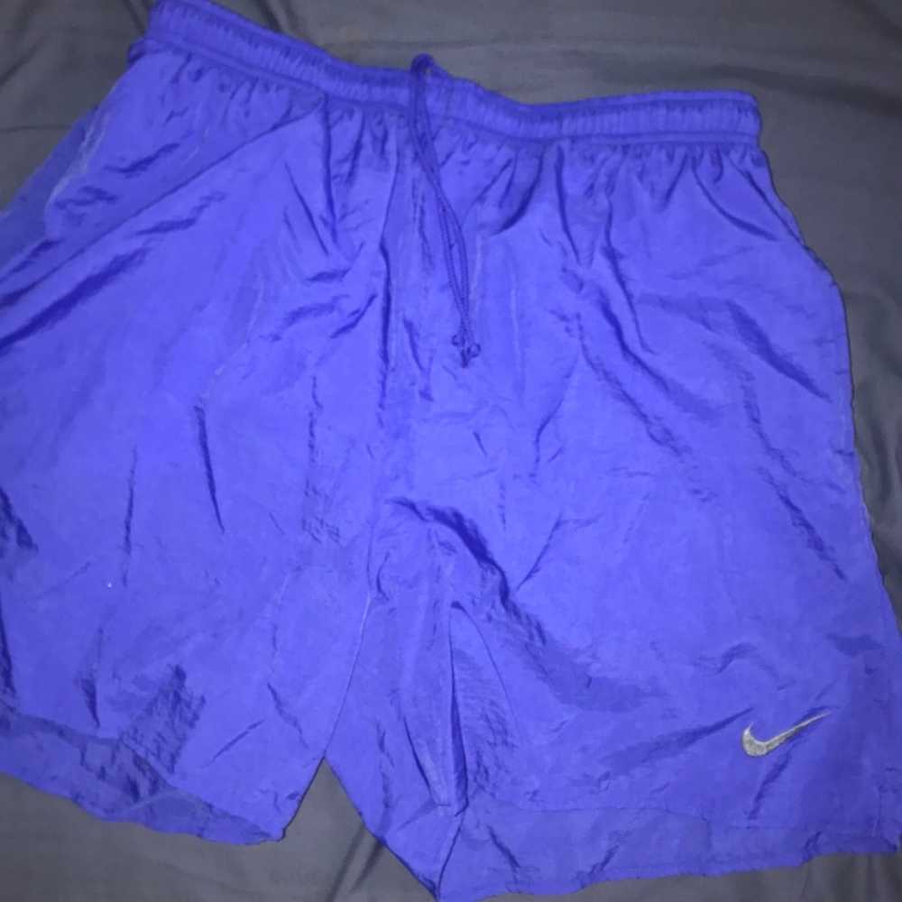 Vintage 90’s Nike Blue Shorts - image 1