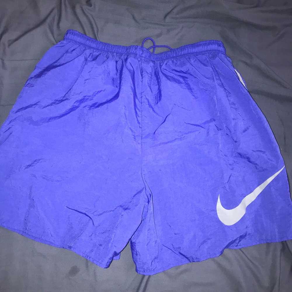 Vintage 90’s Nike Blue Shorts - image 4