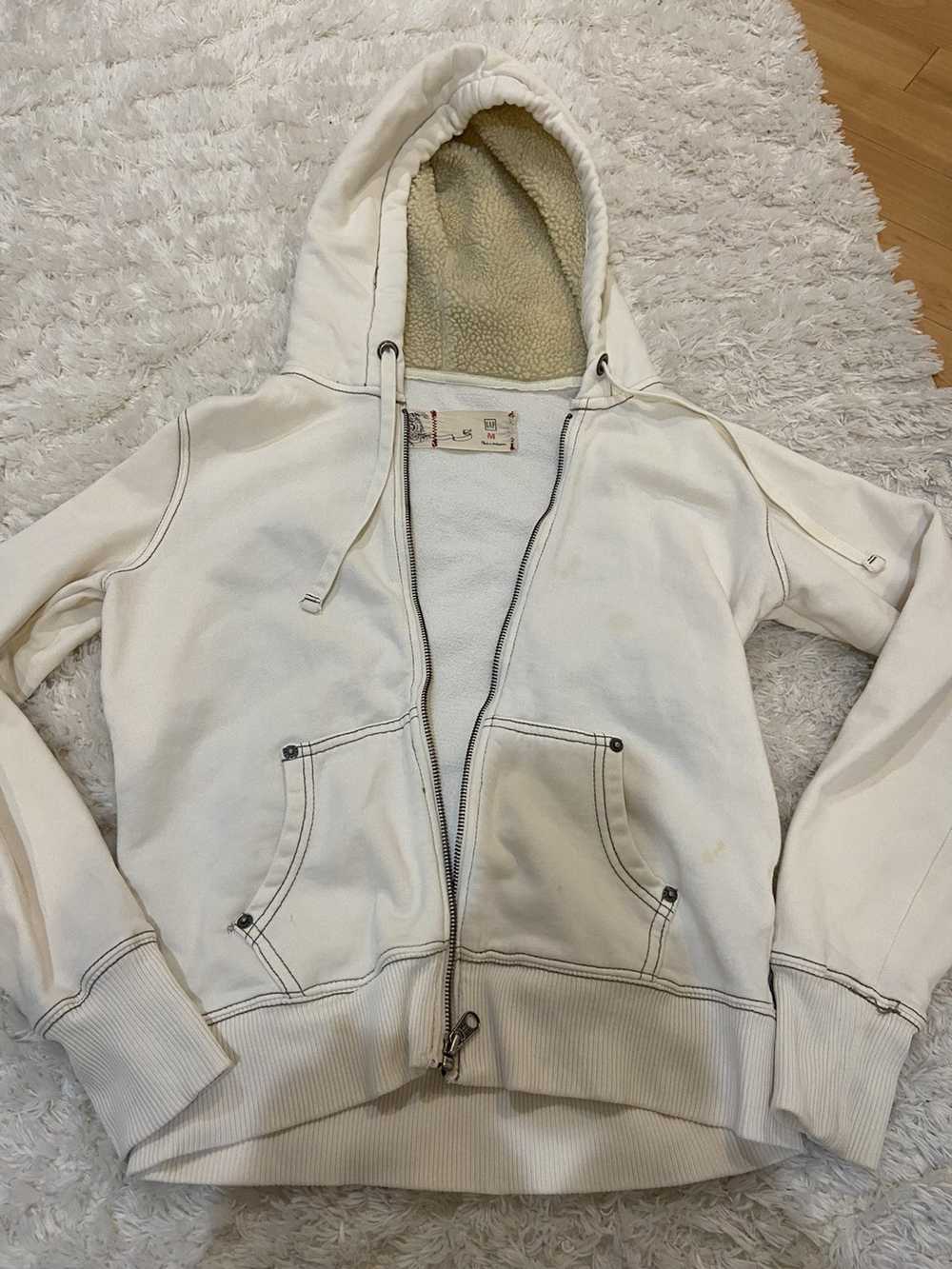 Gap × Vintage Vintage gap zip up sweatshirt in gr… - image 1