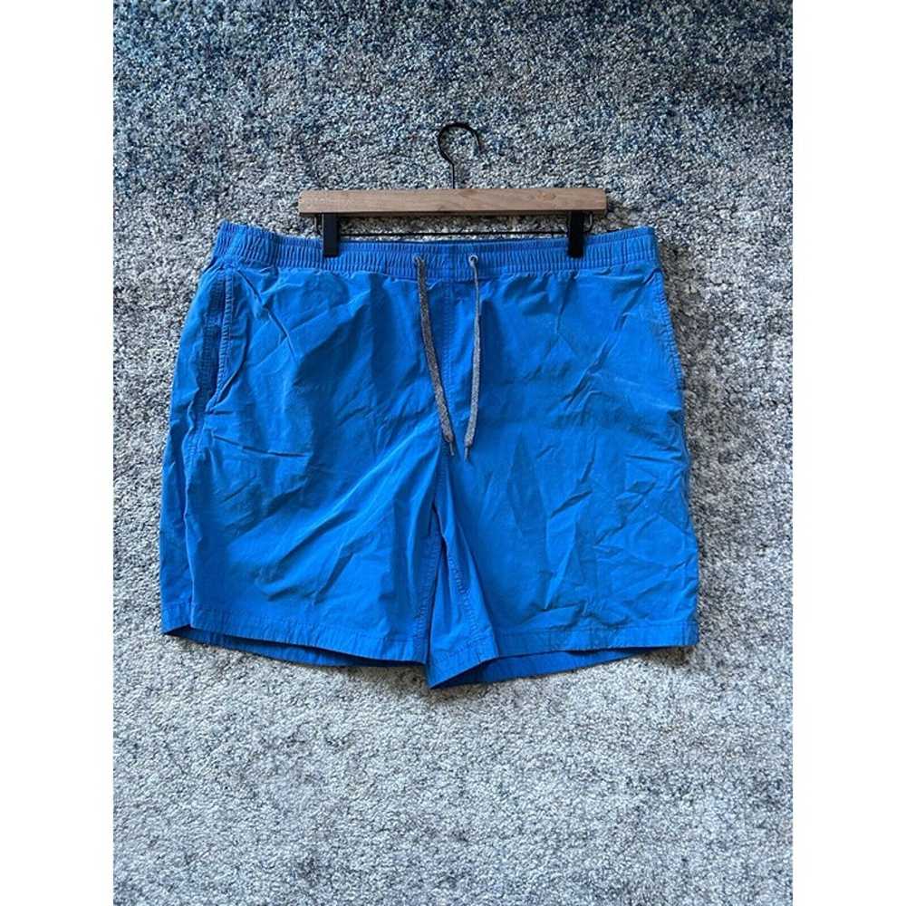 Bonobos Anywhere 7" Inseam Shorts Blue Elastic Wa… - image 1