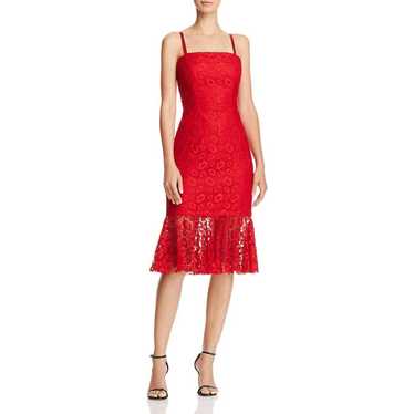 Milly Milly Lace Overlay Flounce Dress - Abstract… - image 1