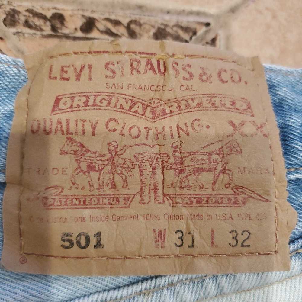 VINTAGE LEVIS 501 SHORTS MADE IN USA - image 7