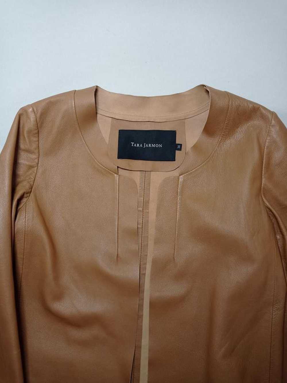 Tara Jarmon Tara jarmon leather jacket jacket ori… - image 3