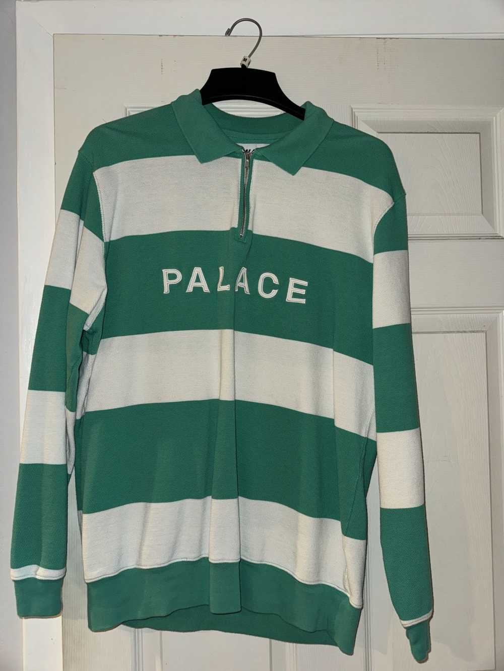 Palace Palace J Stripe Crew Green - image 1