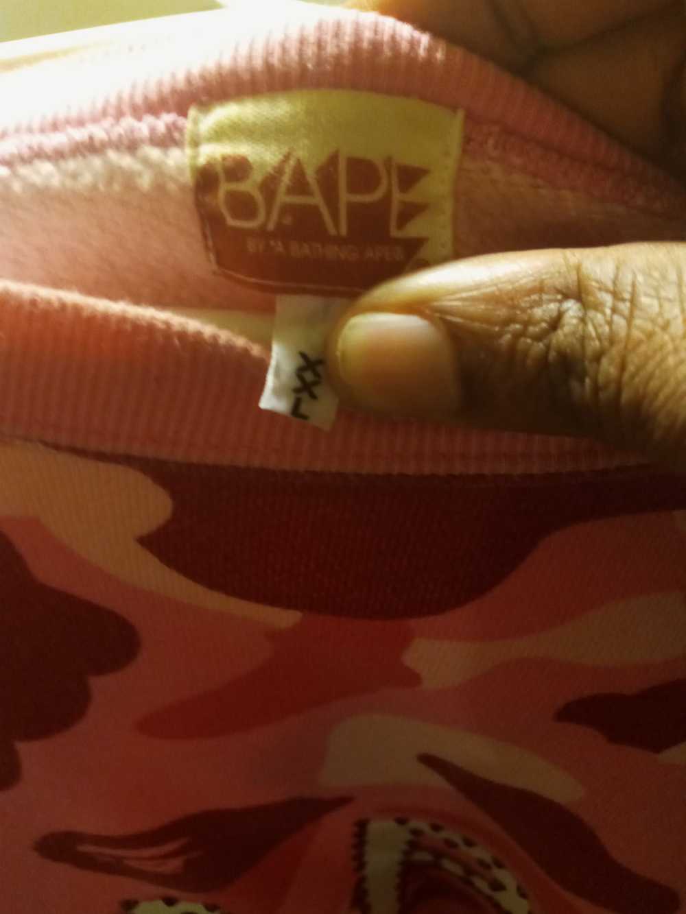 Bape XXL Pink BAPE Swarovski Crystal Sweater - image 5
