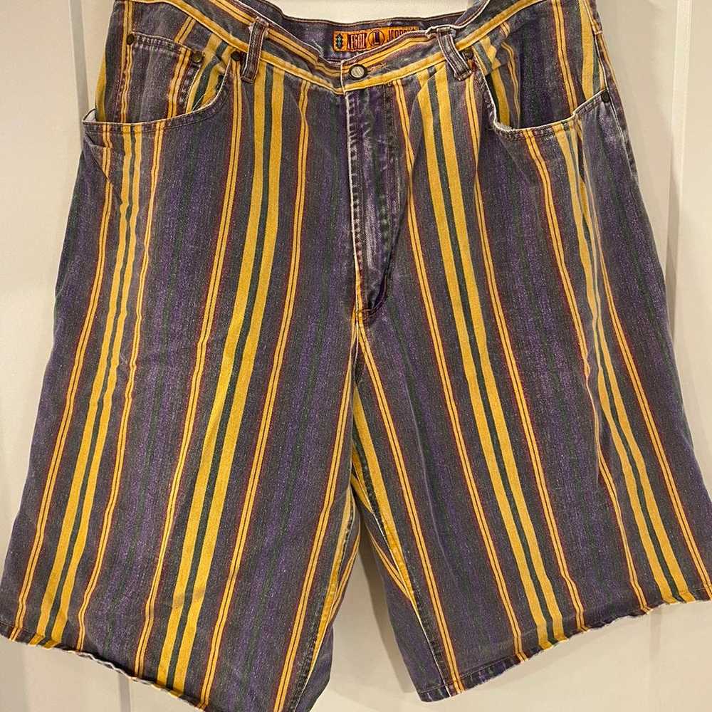 Vintage mens denim shorts - image 1