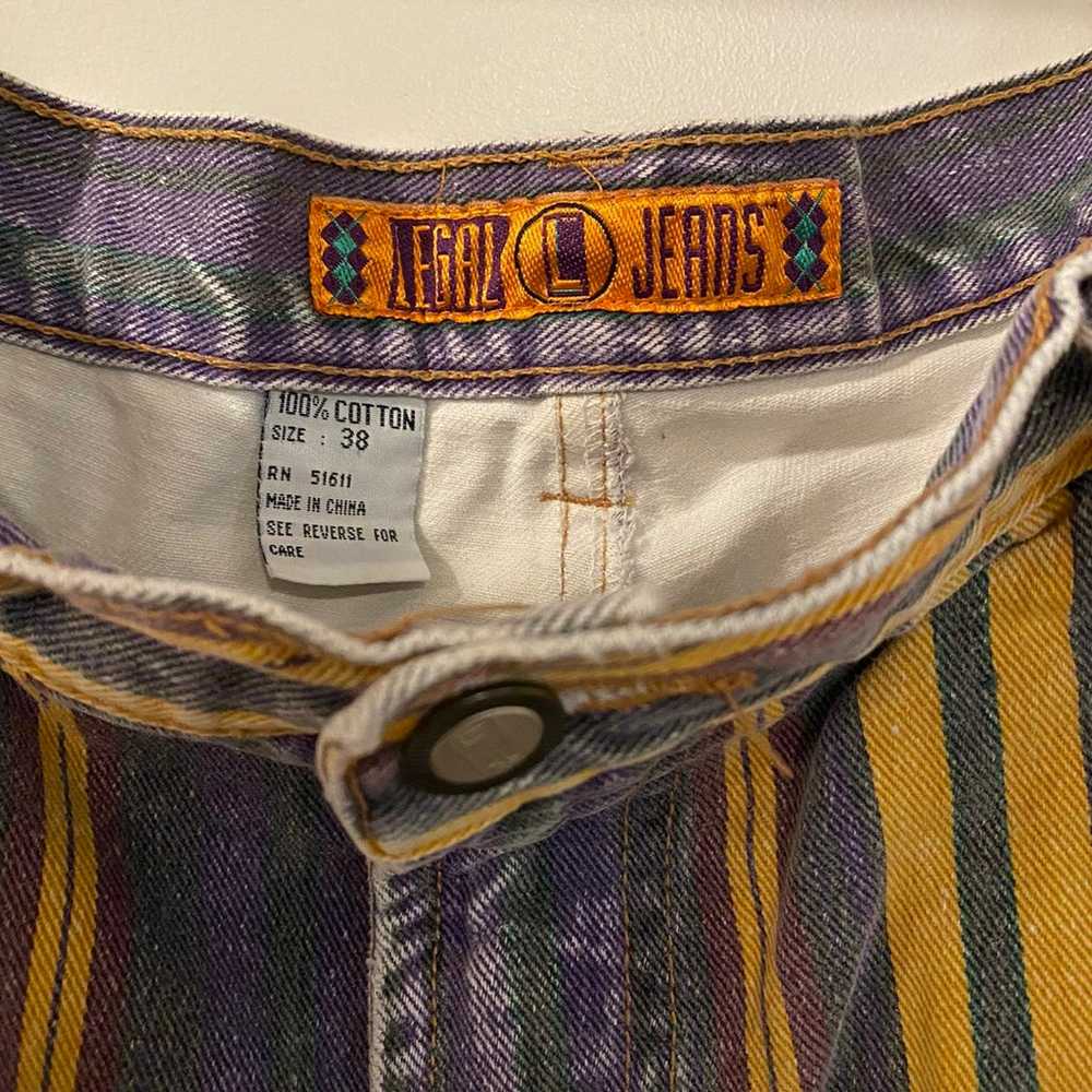 Vintage mens denim shorts - image 2
