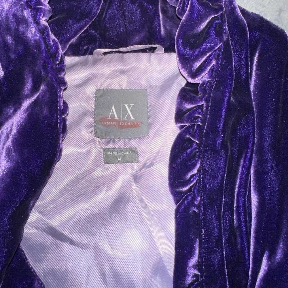 Armani Exchange Purple Velvet Top - image 6