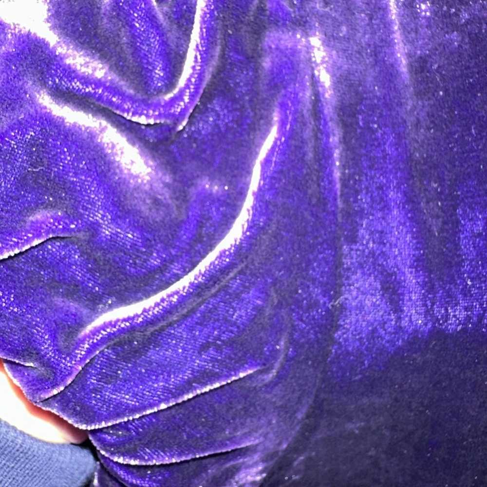 Armani Exchange Purple Velvet Top - image 7