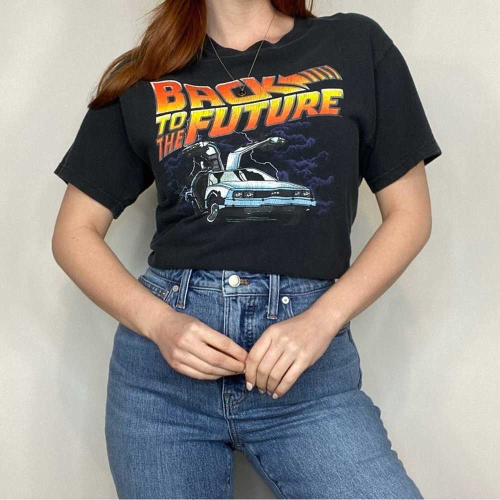 Vintage 80s Back to the Future Black Oversized Un… - image 3