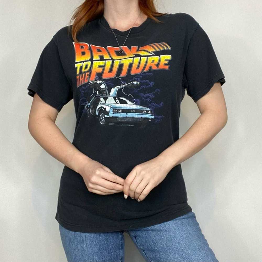 Vintage 80s Back to the Future Black Oversized Un… - image 7