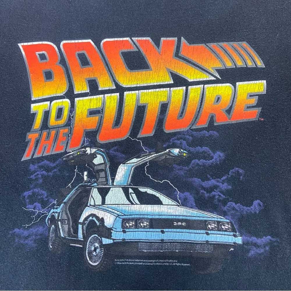 Vintage 80s Back to the Future Black Oversized Un… - image 9