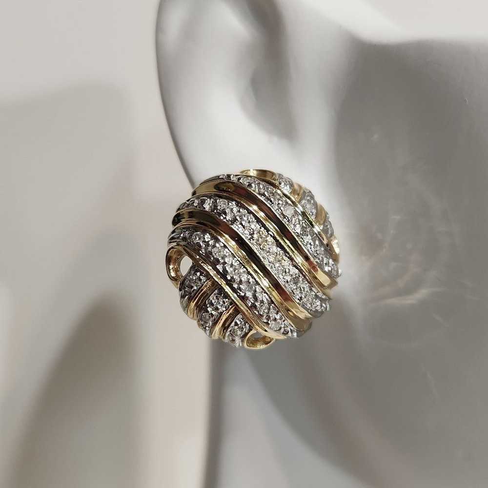 "Extremely Rare" Genuine 10K Yellow Gold & Diamon… - image 6