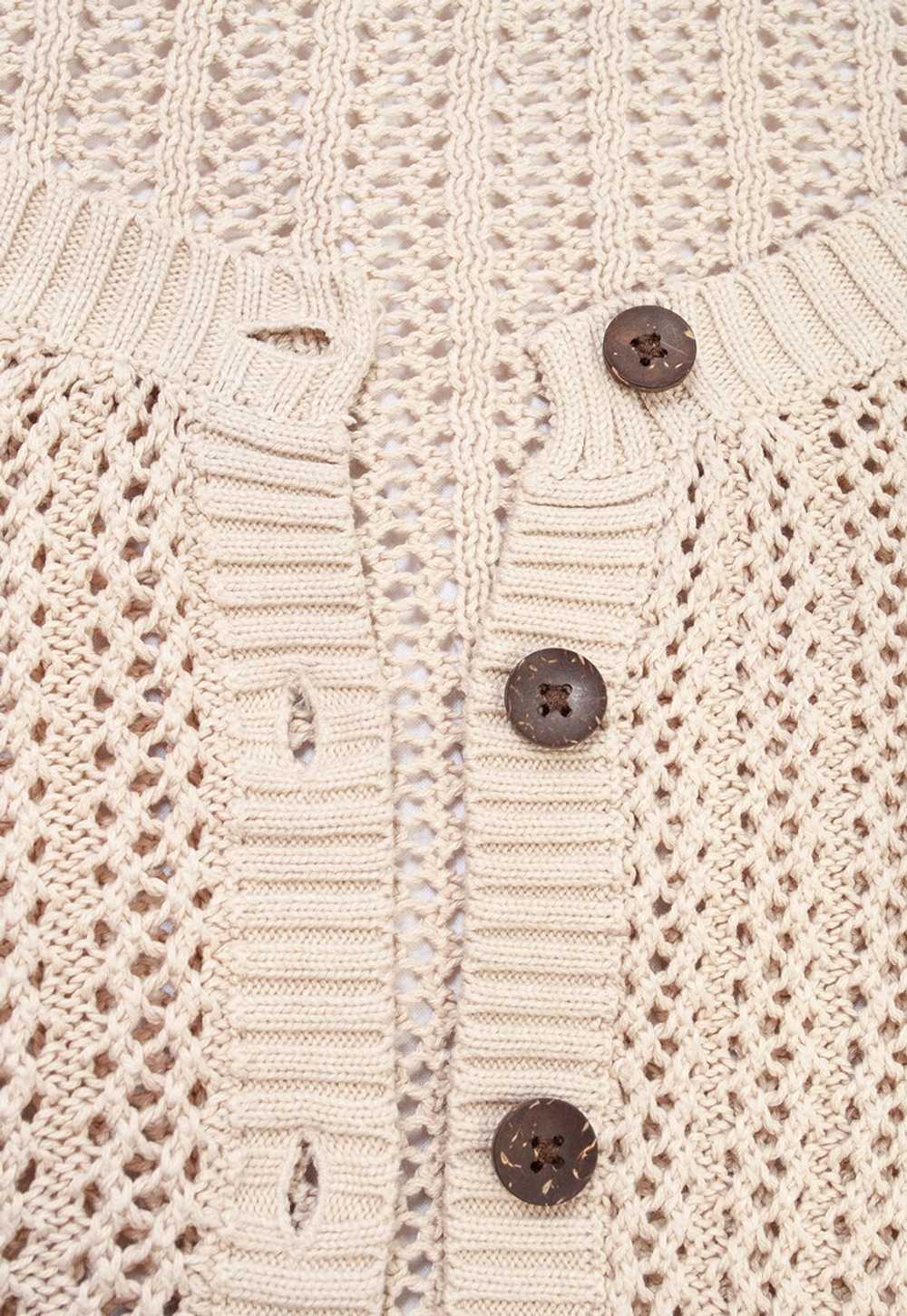 Vintage Crochet Cardigan Y2K Fairycore Lace Top i… - image 5