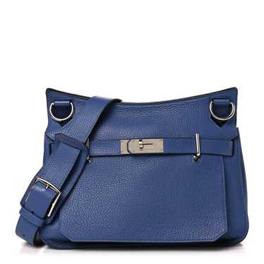 HERMES Taurillon Clemence Jypsiere 28 Bleu Paradis - image 1