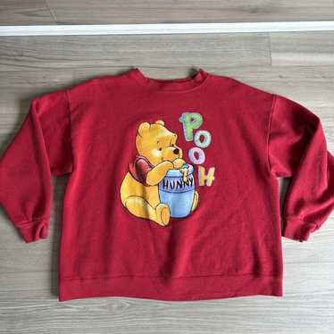 Vintage Winnie The Pooh Disney Store Sweater Crew… - image 1