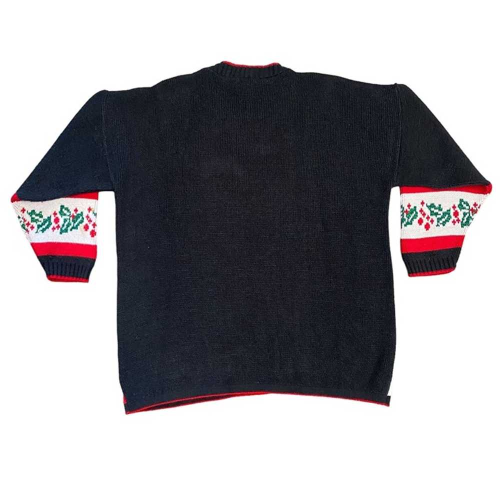 Vintage Cabin Creek 2X Christmas Sweater Metallic… - image 6