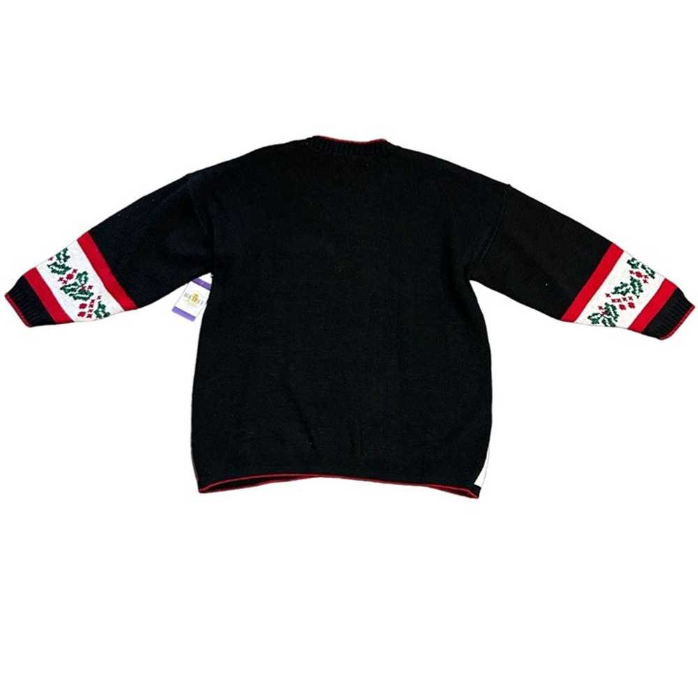 Vintage Cabin Creek 2X Christmas Sweater Metallic… - image 7