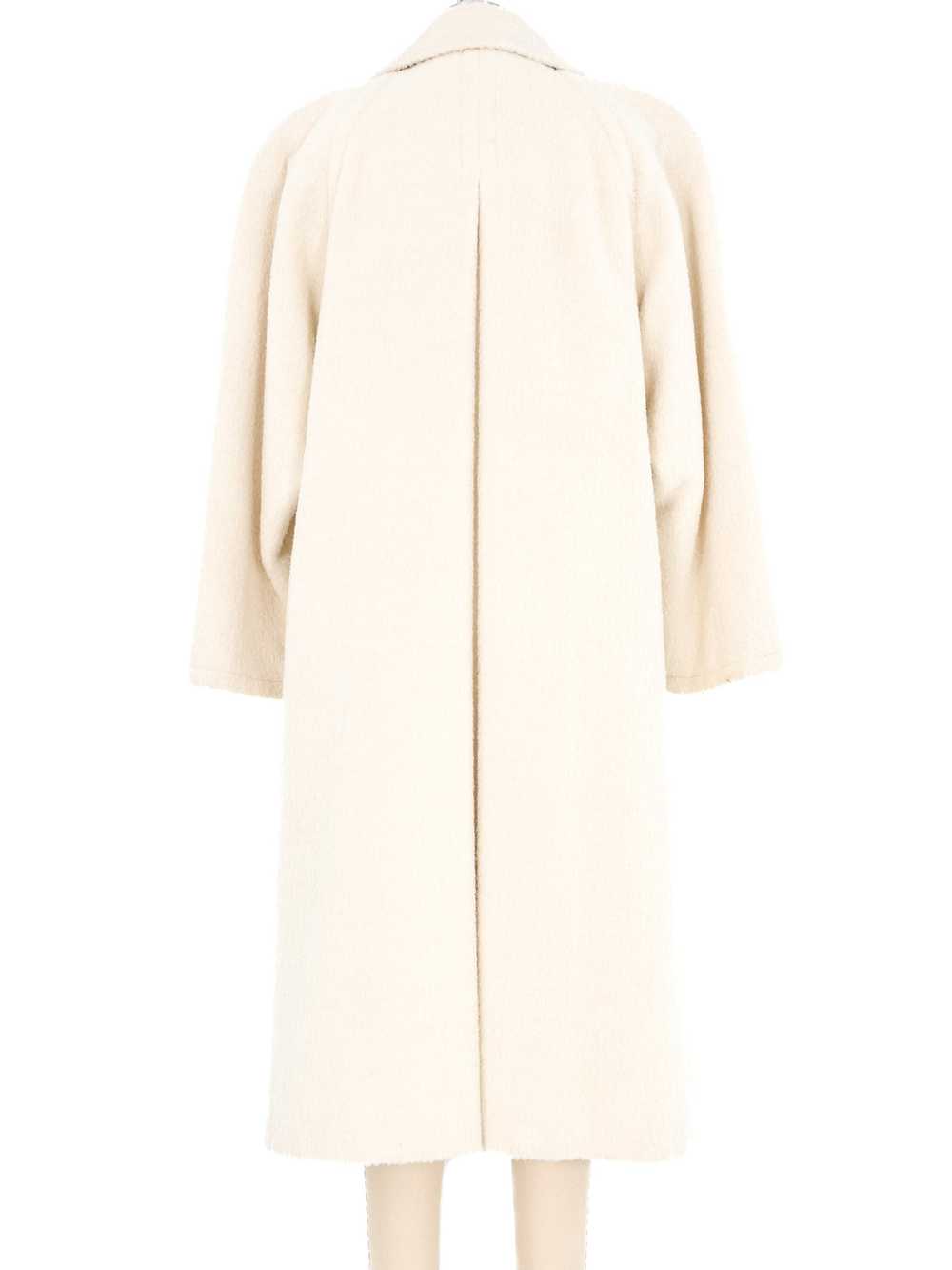 Perry Ellis Ivory Wool Overcoat - image 4