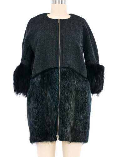 Marni Fur Trimmed Tweed Jacket