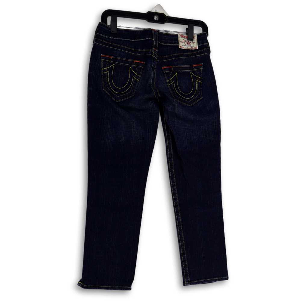 True Religion Womens Blue Denim Medium Wash Five … - image 2