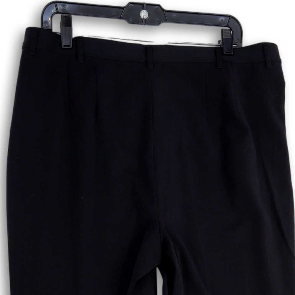 NWT Womens Black Pleated Slash Pocket Straight Le… - image 4