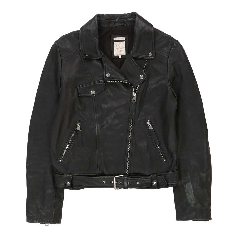 Trf Outerwear Leather Jacket - Large Black Leather - image 1