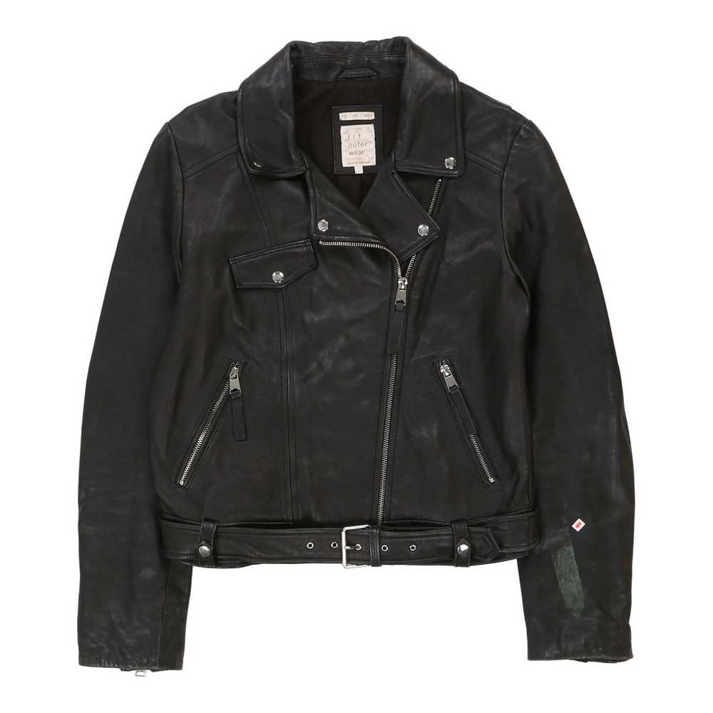 Trf Outerwear Leather Jacket - Large Black Leather - image 3