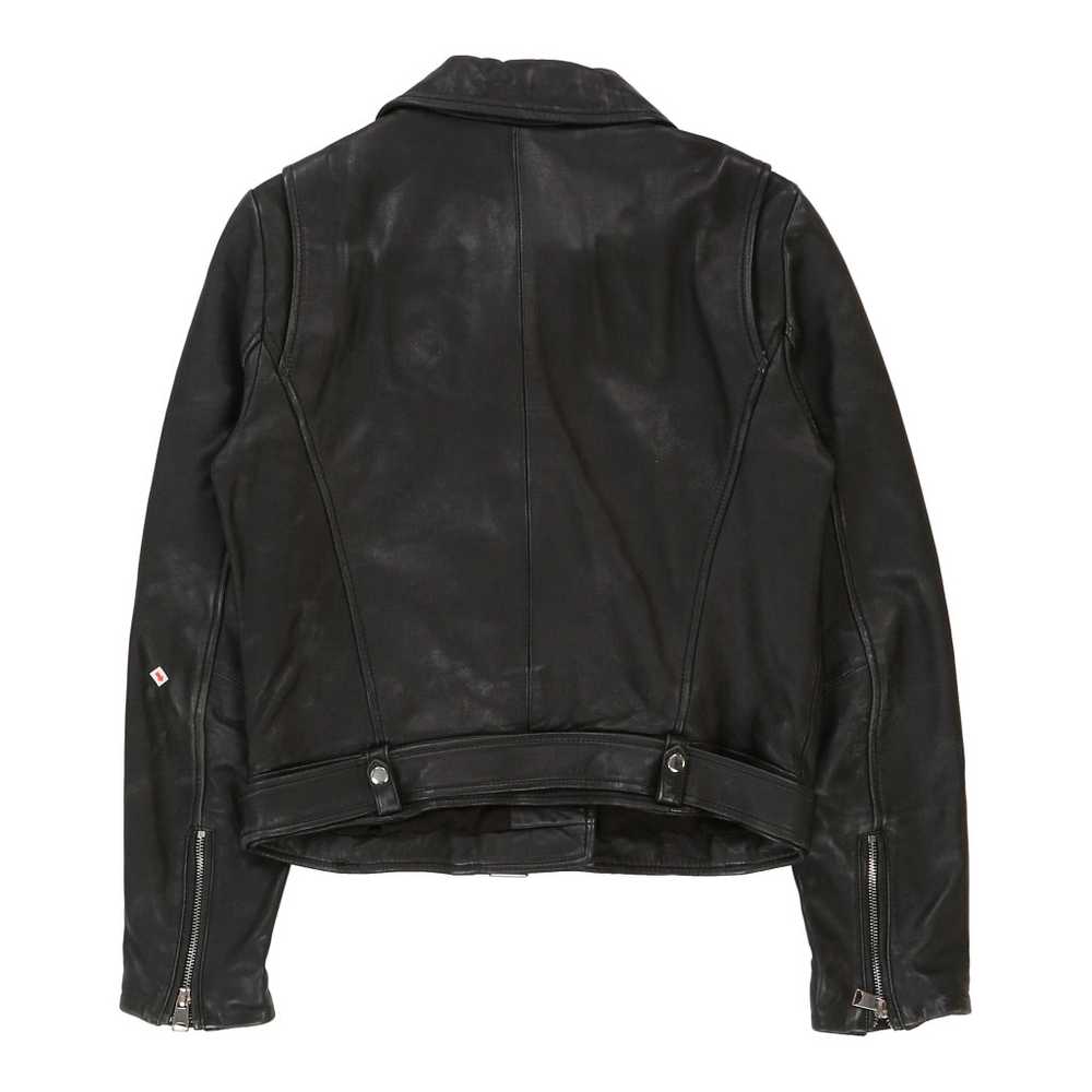 Trf Outerwear Leather Jacket - Large Black Leather - image 4