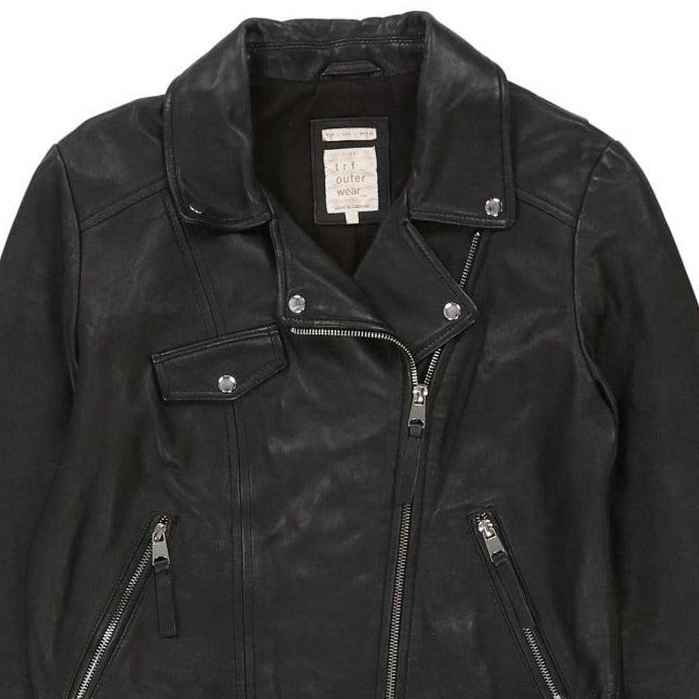 Trf Outerwear Leather Jacket - Large Black Leather - image 5