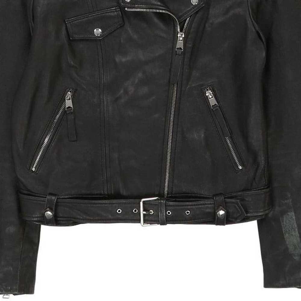 Trf Outerwear Leather Jacket - Large Black Leather - image 6